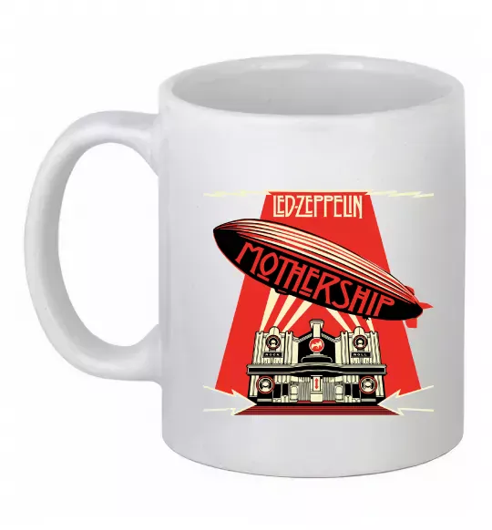 Чашка керамическая Mothership Led Zeppelin Белый фото