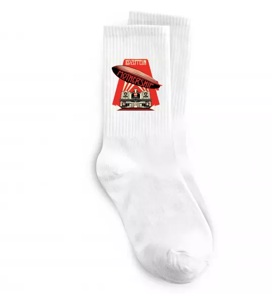 Шкарпетки Mothership Led Zeppelin Білий фото