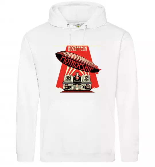 Женская толстовка (худи) Mothership Led Zeppelin Белый фото