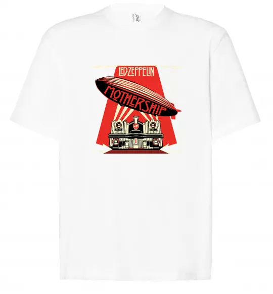 Футболка Оверсайз Mothership Led Zeppelin Білий фото
