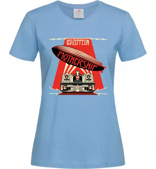Женская футболка Mothership Led Zeppelin Голубой фото
