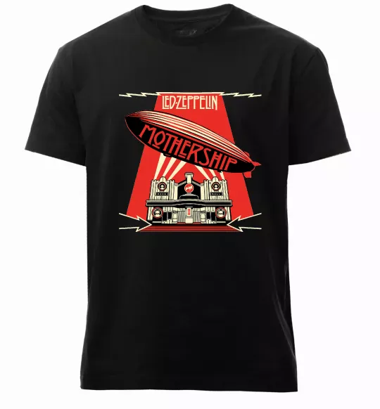 Чоловіча преміум футболка Mothership Led Zeppelin Чорний фото