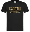 Мужская футболка Led Zeppelin gold Черный фото