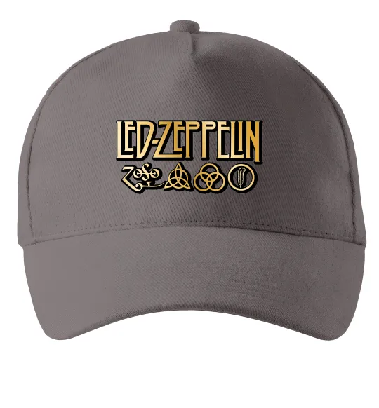 Кепка Led Zeppelin gold Серый фото