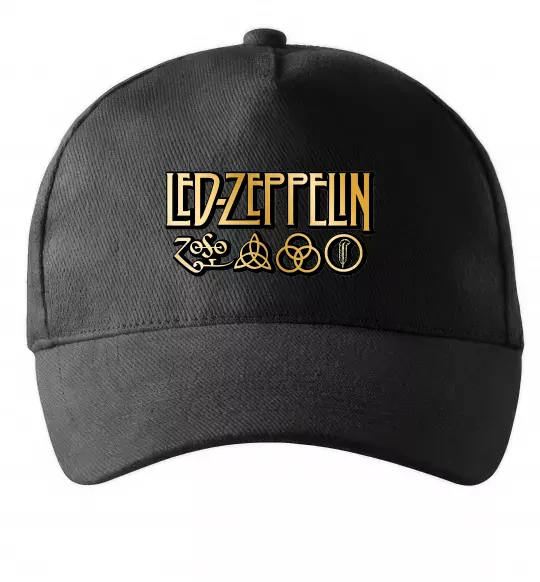 Кепка Led Zeppelin gold Черный фото