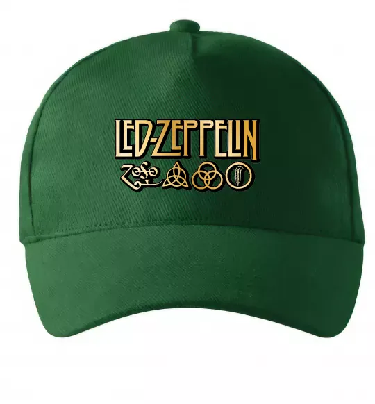Кепка Led Zeppelin gold Темно-зеленый фото