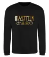 Свитшот Led Zeppelin gold Черный фото