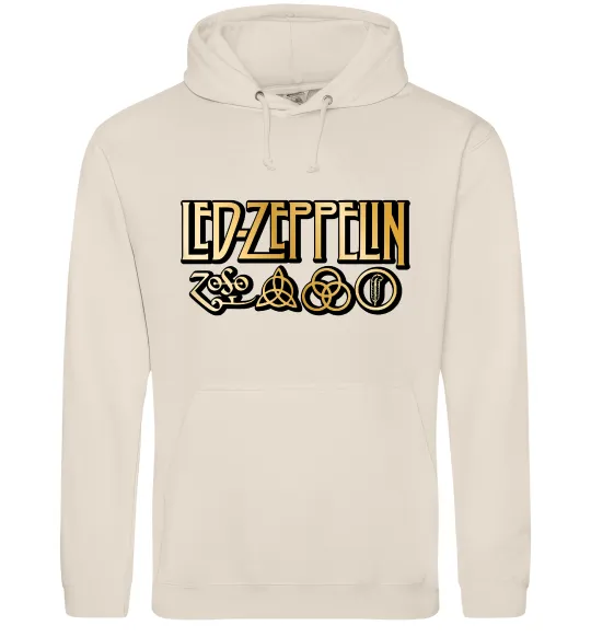 Женская толстовка (худи) Led Zeppelin gold Таш фото