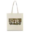 Еко-сумка Led Zeppelin gold Бежевий фото