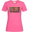 Женская футболка Led Zeppelin gold Ярко-розовый фото