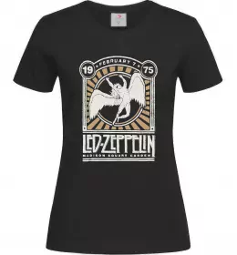 Женская футболка Led Zeppelin 1975 Черный фото