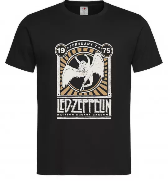 Мужская футболка Led Zeppelin 1975 Черный фото