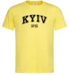 Чоловіча футболка Kyiv est, колір - лимонний, розмір - М Лимонний фото