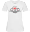 Жіноча футболка Biker girl moto Білий фото