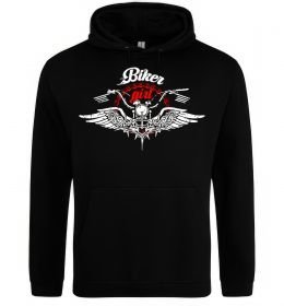 Женская толстовка (худи) Biker girl moto