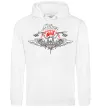 Женская толстовка (худи) Biker girl moto Белый фото