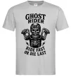 Мужская футболка Ghost rider Серый фото