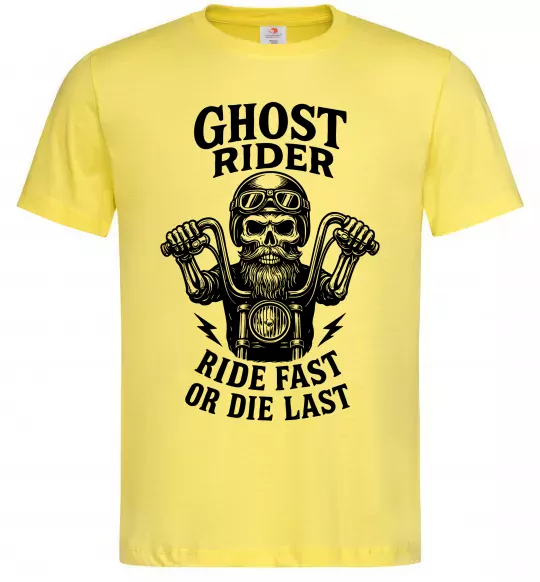 Мужская футболка Ghost rider Лимонный фото