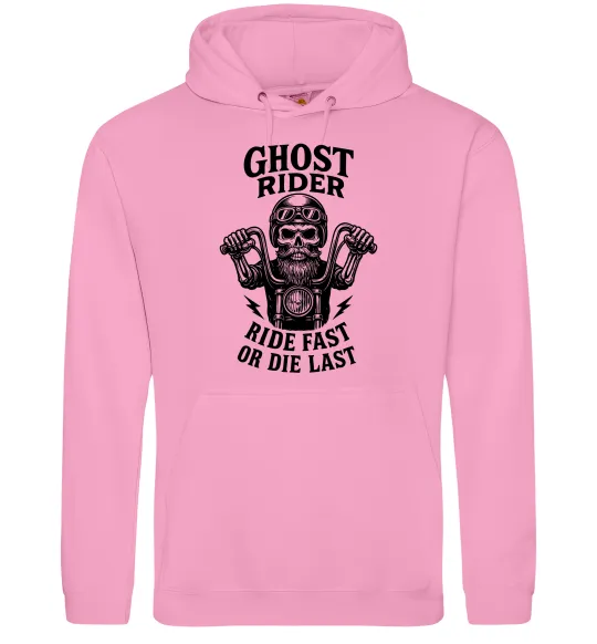 Женская толстовка (худи) Ghost rider Розовый фото