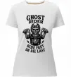 Жіноча преміум футболка Ghost rider Білий фото