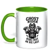 Чашка с цветной ручкой Ghost rider Зеленый фото