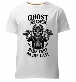 Мужская премиум футболка Череп з метеликом та вухами Белый фото