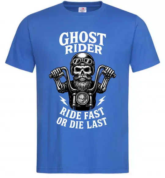 Мужская футболка Ghost rider Ярко-синий фото