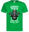 Мужская футболка Ghost rider Зеленый фото