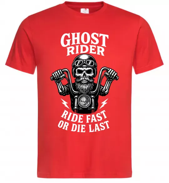 Мужская футболка Ghost rider Красный фото
