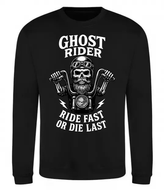 Світшот Ghost rider Чорний фото