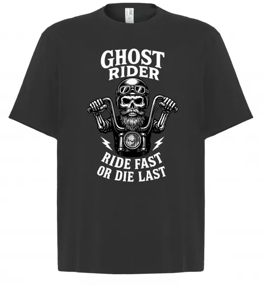 Футболка Оверсайз Ghost rider Черный фото