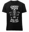 Мужская премиум футболка Ghost rider Черный фото