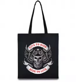 Эко-сумка Череп в шоломі Бежевый фото