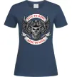 Жіноча футболка Live to ride Темно-синій фото