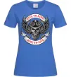 Жіноча футболка Live to ride Яскраво-синій фото