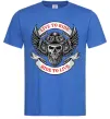 Мужская футболка Live to ride Ярко-синий фото