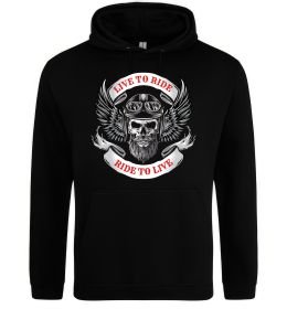 Мужская толстовка (худи) Live to ride