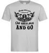 Чоловіча футболка Old riders Сірий фото