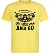 Чоловіча футболка Old riders Лимонний фото