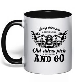 Чашка с цветной ручкой Old riders Чашка с цветной ручкой Old riders