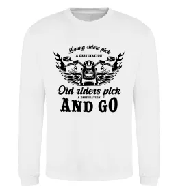Свитшот Old riders Белый фото