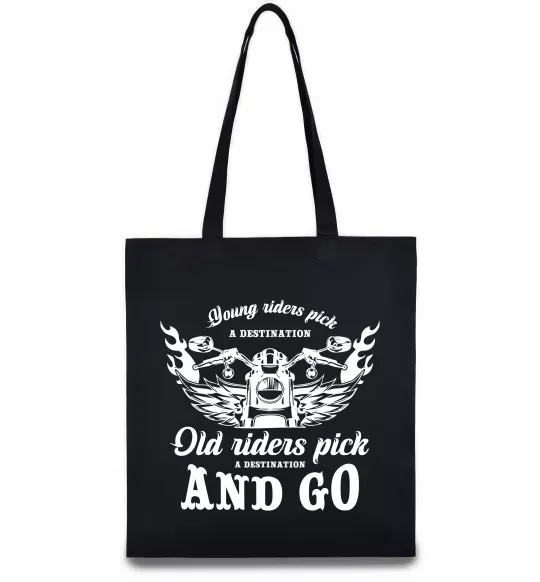 Еко-сумка Old riders Чорний фото