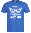 Чоловіча футболка Old riders Яскраво-синій фото