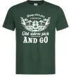 Чоловіча футболка Old riders Темно-зелений фото