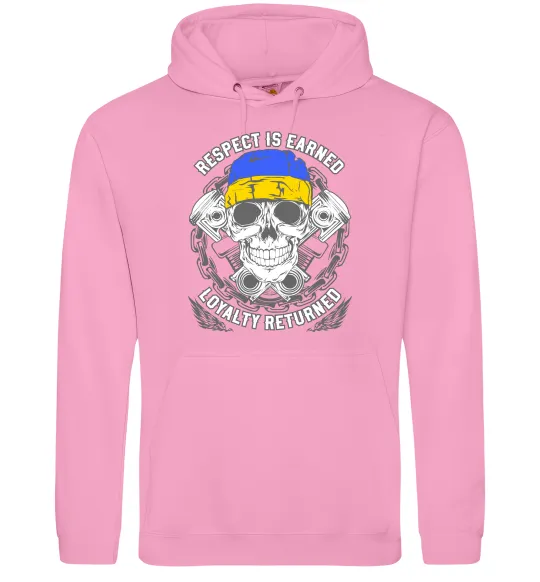 Жіноча толстовка (худі) Respect is earned Рожевий фото