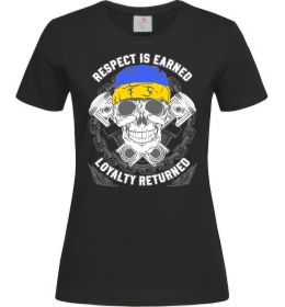 Женская футболка Respect is earned