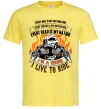 Мужская футболка Rider live to ride Лимонный фото