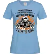 Жіноча футболка Rider live to ride Блакитний фото