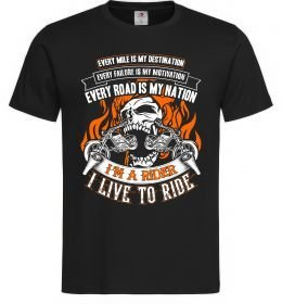 Мужская футболка Rider live to ride Мужская футболка Rider live to ride