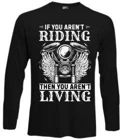 Лонгслив Riding is living Черный фото